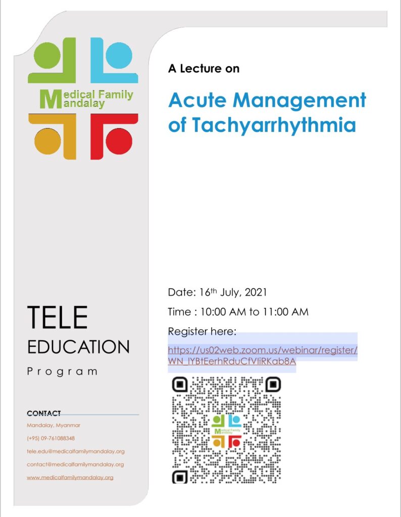 acute mx of tachy